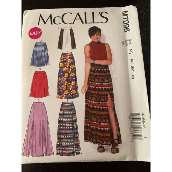 McCall's Misses Skirt Sewing Pattern Sz 6 - 14 M7096 - Uncut - Picture 4 of 9